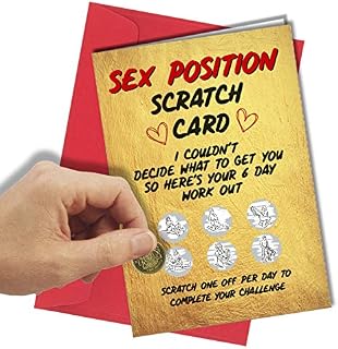 1251 Rude Birthday Valentine Anniversary Funny Scratch Card Him Her Sex Position