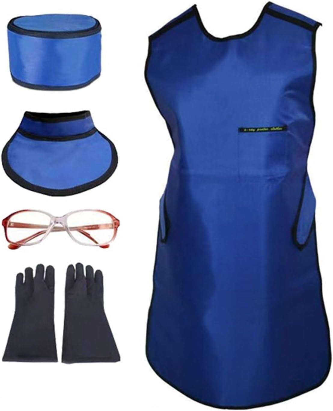 Suits Kamizelka ochronna przed promieniowaniem rentgenowskim z kołnierzem chroniącym tarczycę, czapka ołowiana, okulary ołowiane, rękawice ołowiane Suits