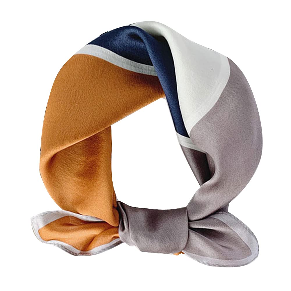 MEISEE Mulberry Silk Scarfs Women Small Square Scarf 21" x 21" Breathable Lightweight Neckerchief Headscarf