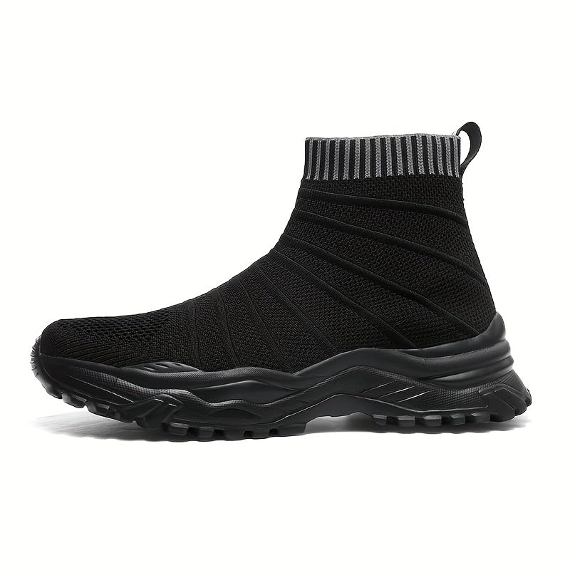 Men's Sock Shoes Slip-on Sneakers - Athletic Shoes - Lightweight and Breathable Walking Shoes with Plus2