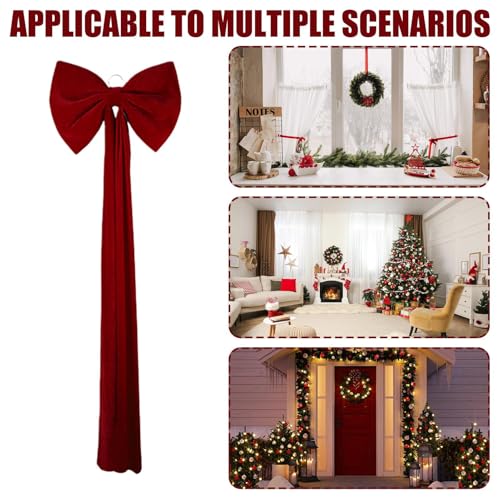 Decoración navideña premium con lazos de encaje para árbol de Navidad artesanal 5