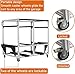 Hooke Road Doors and Hardtop Holder Storage Rack Movable Cart for 1997-2026 Jeep Wrangler TJ JK JL Gladiator JT & 2021-2026 Ford Bronco (2/4 Doors Hardtop Only)