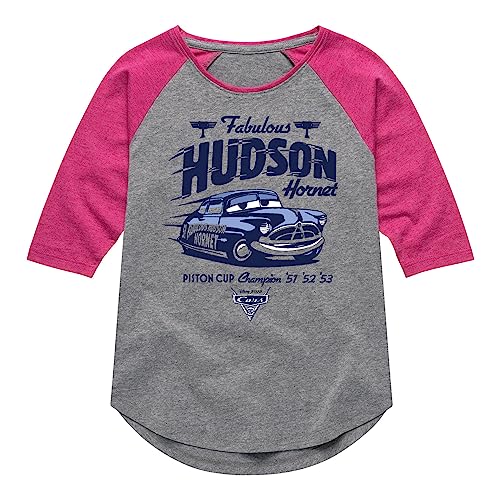 Disney Cars - Fabulous Hudson Hornet - Toddler and Youth Raglan Graphic T-Shirt