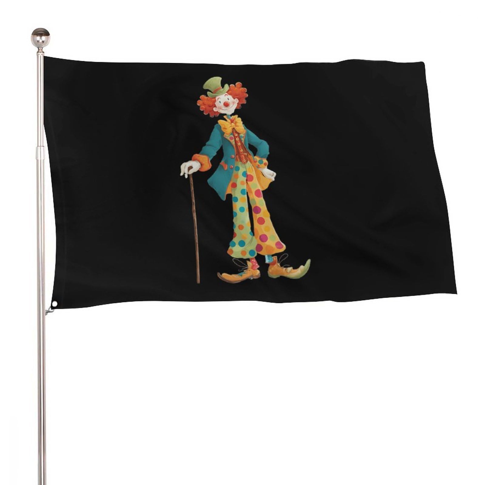 Bandera de payaso decorativa y personalizada para exterior banderas de recuerdo de patio
