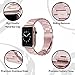 for Apple Watch Rose Gold 42MM/44MM Stainless Steel Strap Wristband for Replacement iWatch Strap with Comfortable Durable Folding Metal Clasp Classic Buckle Wrist Watch Strap,Updated Version
