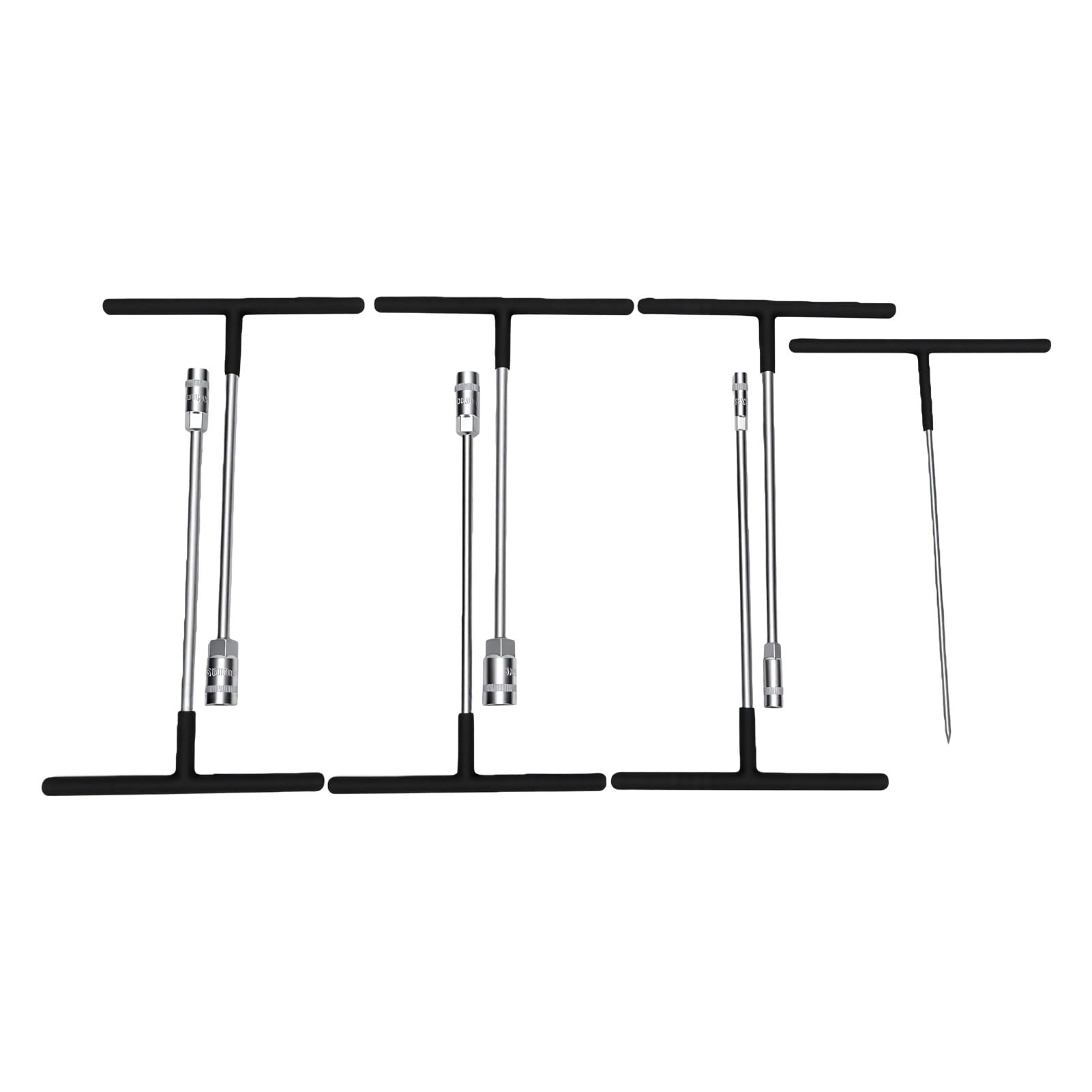 Akozon Juego 7 Llaves de Tubo con Barra T Hexagonal, Métricas 6-14 Mm, Precisión, para Reparación de Autos, Bicicletas y Motos