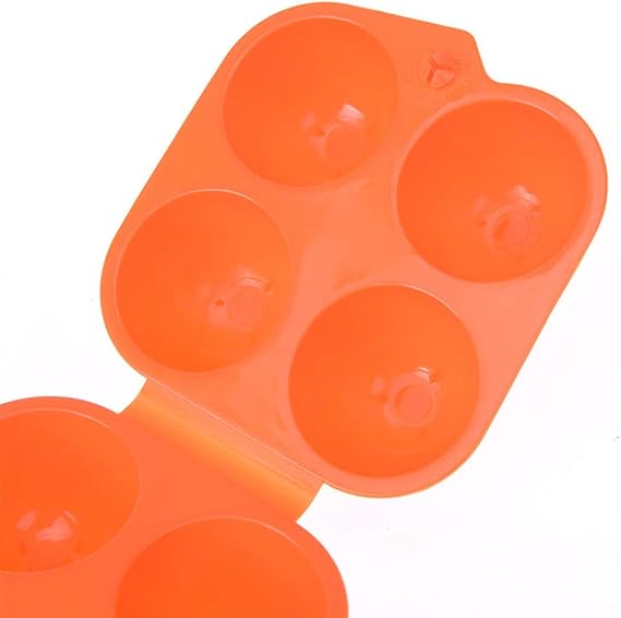 AKIRO Portable Camping Carrier For 4 Eggs Case Box Kitchen Convenient Container Egg Storage Box Container Hiking Outdoor Kitchen Tools (2 pcs)