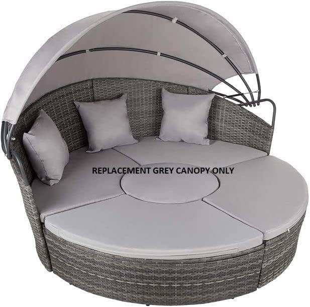 Garden Haven Universal Rattan DayBed 180cm Diameter Replacement GREY