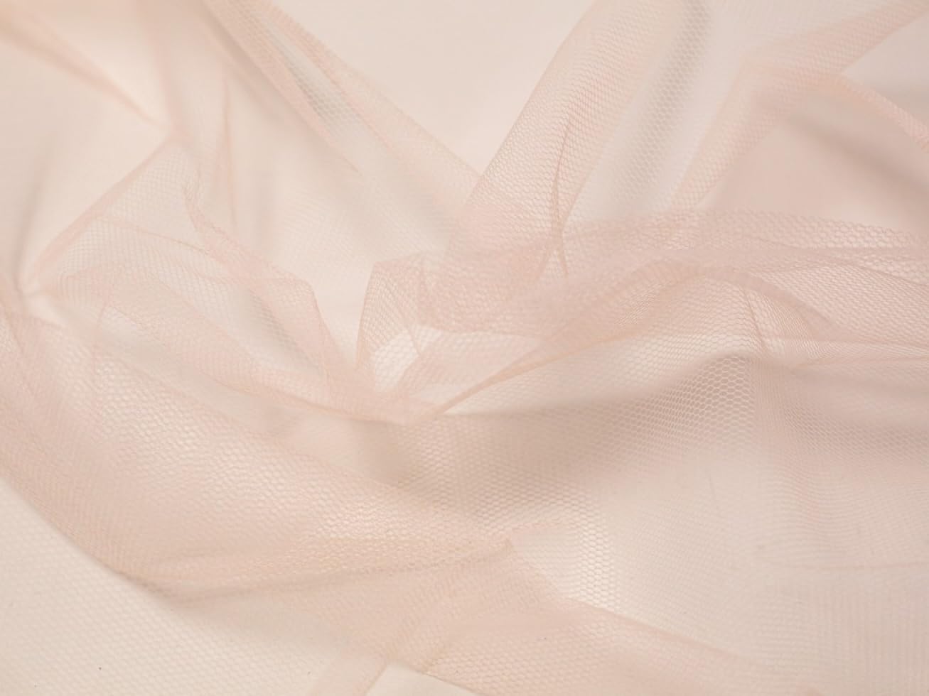 Minerva Champagne Dress Net Fabric - Per Metre