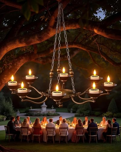 Image of SoulBay Solar Tea Lights Outdoor Waterproof, 6 Pack Small Flameless Flickering Small Bright LED Candles Lights with Dusk to Dawn Sensor for Lanterns Window Chandelier Garden Patio Deck Decor