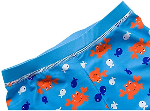 Sgmwvb Baby And Toddler Boys' 3-Piece Swimsuit Set Kids Crab Bathing Suit Swimwear With Hat Surfing Suit Upf 50+(2-3T) #TOP4
