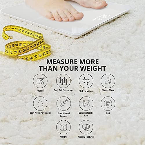Image of GOQii Balance Digital Weighing Scale with 3 Months Personal Coaching |Complete Digital Body Composition Monitor Including BMI, Skeletal Muscle, Protein, Fat and Other Key Body Composition|