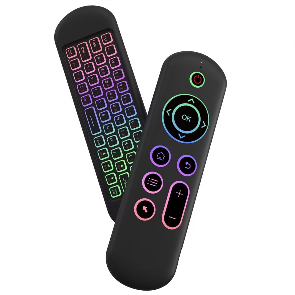 Mouse with 2.4G BT5.2 Remote Control Wireless Keyboards for Set-top Box Assistant Remote Controller with Backlit Mini Keyboard for Computer Laptop etc. AE-1285WA-image-8