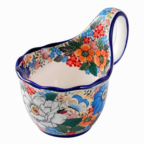ALMA 18oz microwavable soup bowl with large handle