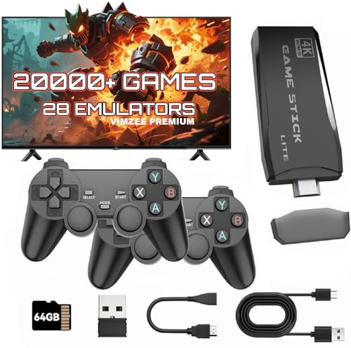 VIMZEE PREMIUM (New 2026) TV Video Game Gaming System, Plug & Pla...