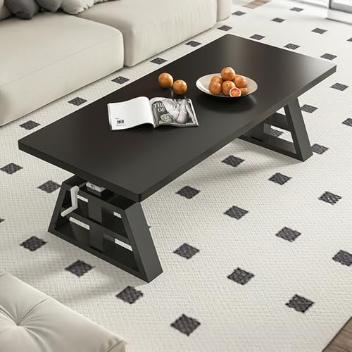 NOBBAT スタンディングデスク 昇降式デスク 手動クランク式昇降式コンピューターデスク 調節可能な 51〜75cm ク簡単組立て 無垢材 勉強机 学習机 PCデスク シンプ 省スペース おしゃれ シンプル 化粧台 作業机 仕事用(ブラック,100x60