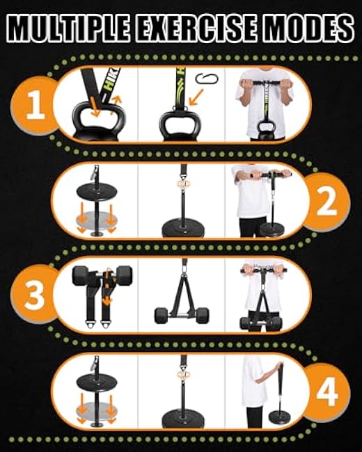 Hikeen Forearm Wrist Roller Trainer Arm Wrestling Training Belt Kit, Arm Strength Training Fitness Equipment Forearm Wrist Straps for Muscle Strength Training at Home, in The Gym or Outdoors