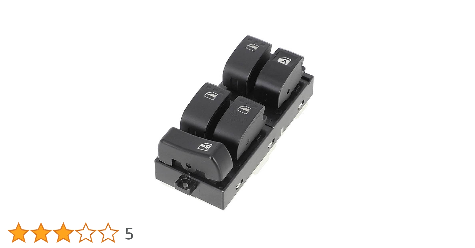 M-902　 タント、コンテ、ムーヴ、 PW スイッチ（ 白 ）1台分 5点 ムーヴ ムーヴコンテ L575S L585S パワーウィンドウスイッチ 16