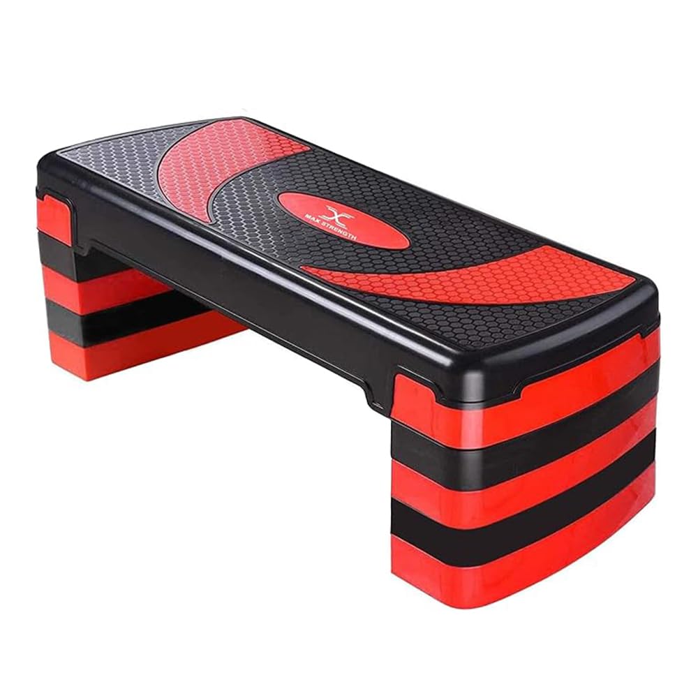 Stepper fitness con 5 livelli di altezza regolabili 10-30 cm, piattaforma antiscivolo per esercizi aerobici