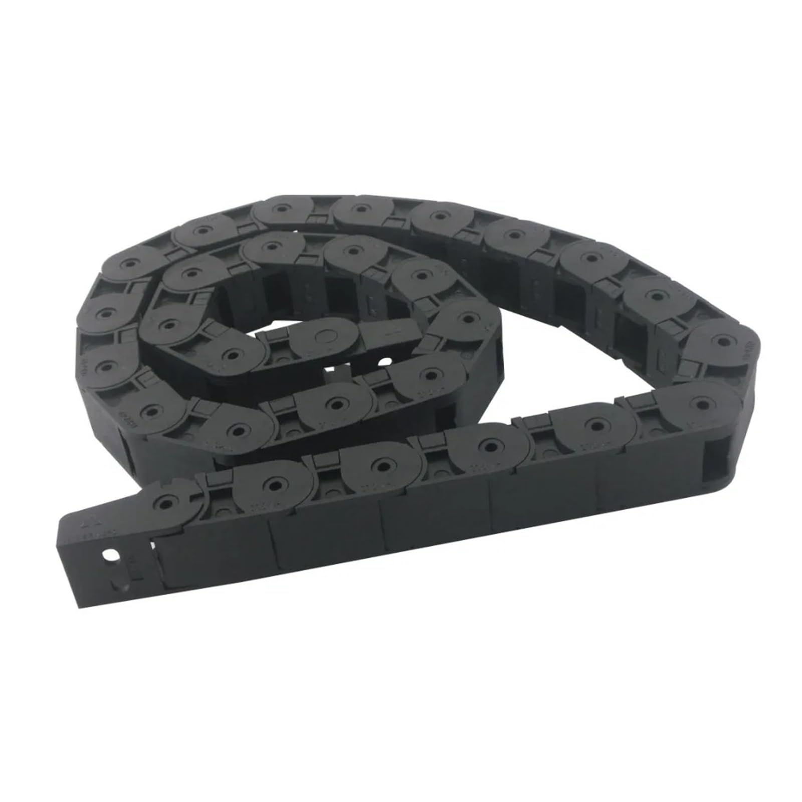 Equipos industriales Cadenas de transmisión 18 x 18 mm Tamaño Interno 1,01 M Cadena de Arrastre de Cable de Nailon Reforzado con plástico Cadenas de transmisión
