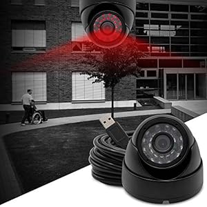   1080P-Security-Webcam-2-Megapixel-USB-Camera-Day-Night-Vision-Indoor-Outdoor-WebcameraHigh-Frame-100fps-OTG-Camera-Vandal-Proof-Minicam-with-24pcs-IR-LED-for-for-Baby-Pets-MonitorHome-Security