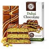 Dubai Chocolate Bar with Pistachio and Cruncy Kadaifi | Viral Dubai Chocolate | Milk Chocolate - Pistachio Premium 3.35 oz (95g)