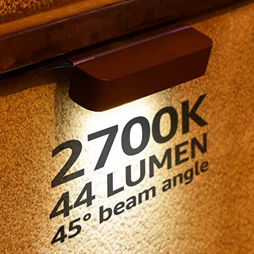 Leonlite 8-Pack Classic Series 4 Inch Hardscape Lighting Low Voltage Led, Retaining Wall Lights, Led Landscape Lights, 12V Led Paver Lights, 0.5W Landscape Step Lights, 2700K Soft White, Etl #TOP1