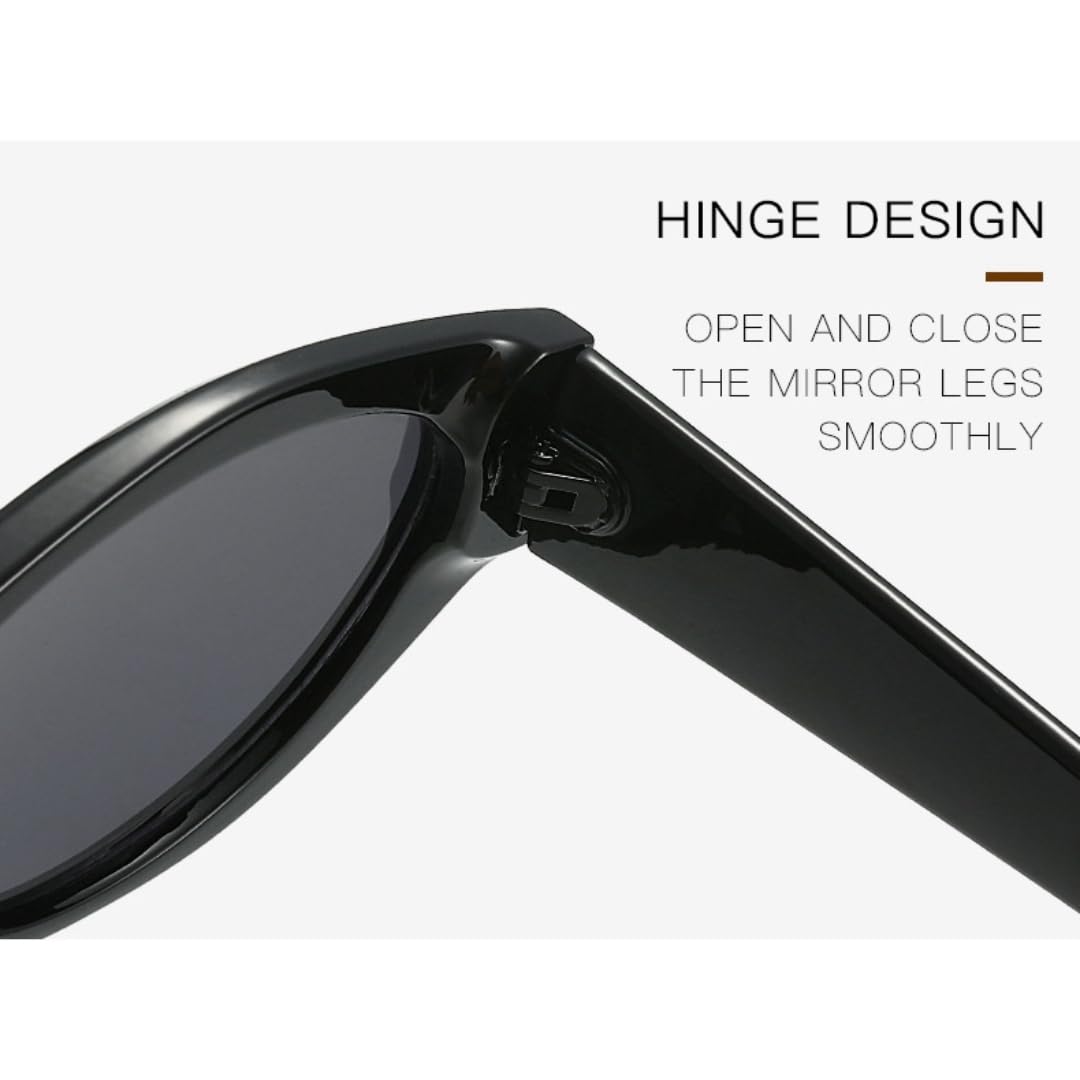 Gafas de sol estilo ojo de gato con remaches para mujer y hombre de lujo ligero y a la moda con protección UV400.