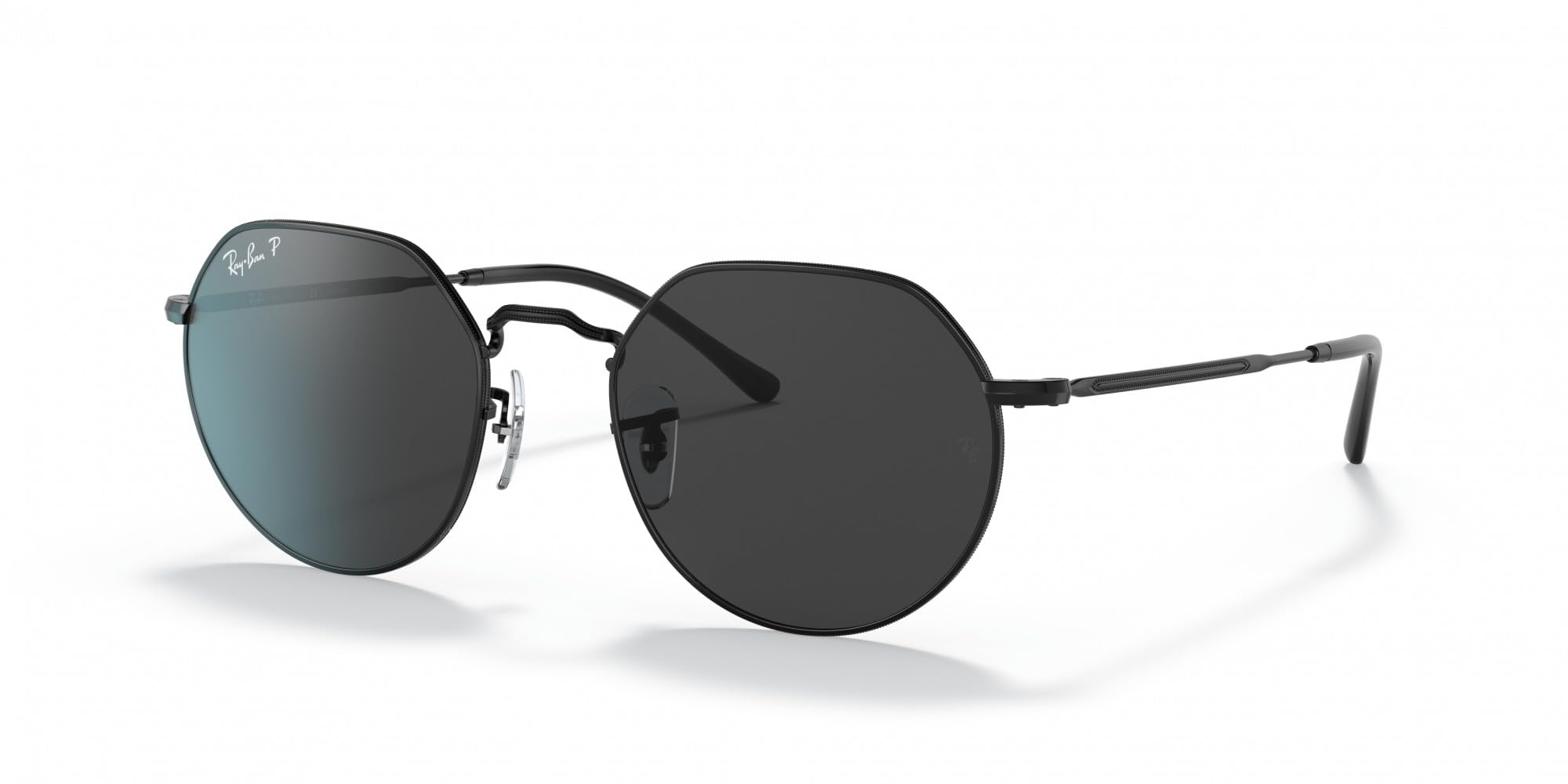 Ray-Ban Unisex Sunglass Jack -  Frame color: Black, Lens color: Black Polarised