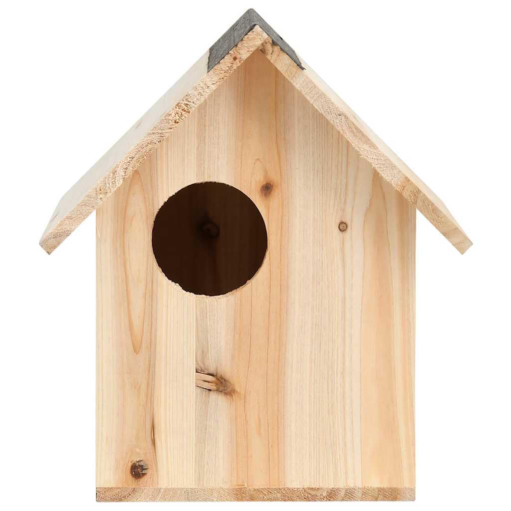 Domek dla wiewiórek, drewno lite 26 x 25 x 29 cm, z dachem i trzema otworami wejściowymi do bezpiecznego użytku na zewnątrz, idealny dla gryzoni, małych zwierząt, do użytku na zewnątrz i