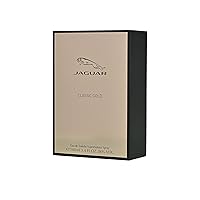 Vista 2 de Jaguar Classic Gold Eau de Toilette Spray para hombre, 3.4 onzas