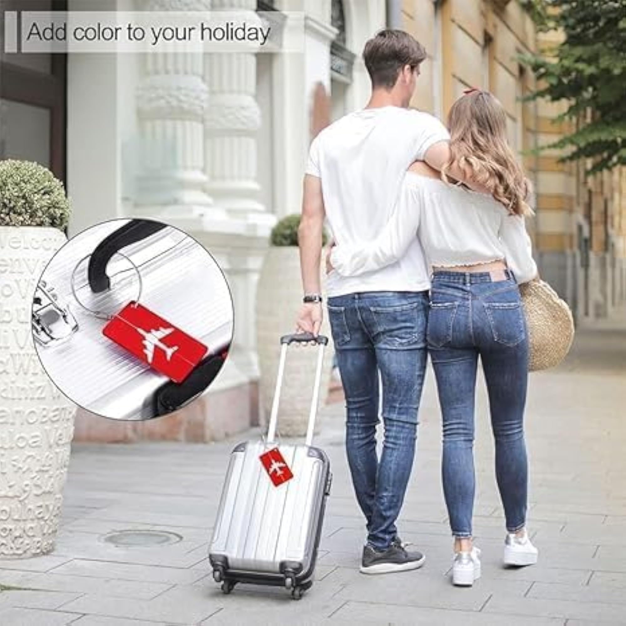 Metal Travel Bag Tags with Name ID