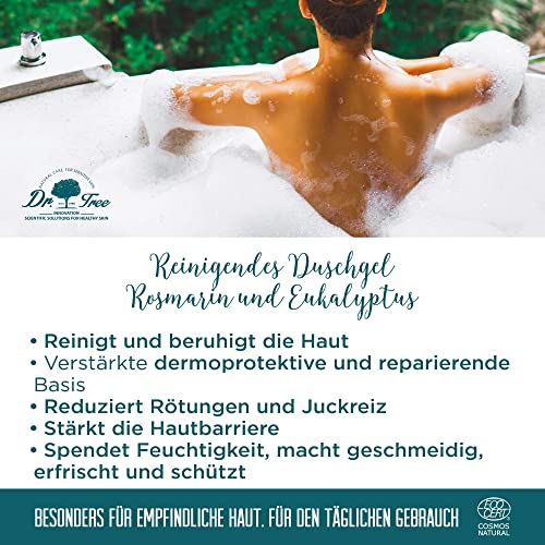 Dr. Tree Duschgel für empfindliche Haut – Stärkt Mikrobiom, 99,6% natürliche Inhaltsstoffe, 500ml COSMOS Natural