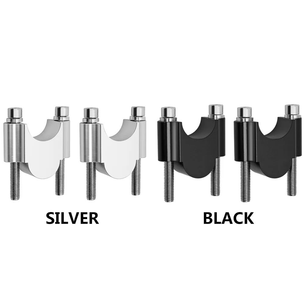 Mostek kierownicy motocykla 1 para motocykl 28mm 1 1/8 "22mm 7/8" podwyższenie kierownicy uchwyt do montażu na kierownicy zacisk pasuje do(22MM Black)