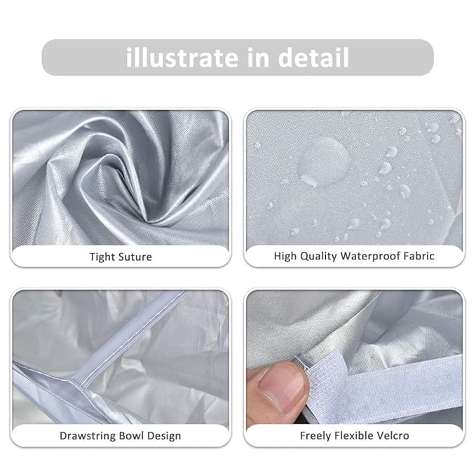 VBM Hair Cutting Cape Hairstylist Simple Design Pattern Hair Cutting Cloak Beard Shaving Umbrella Shape Waterproof Cape Barber Home Salon Haircut Hairdresser Apron Cloth for Adult Women Men Kids 1