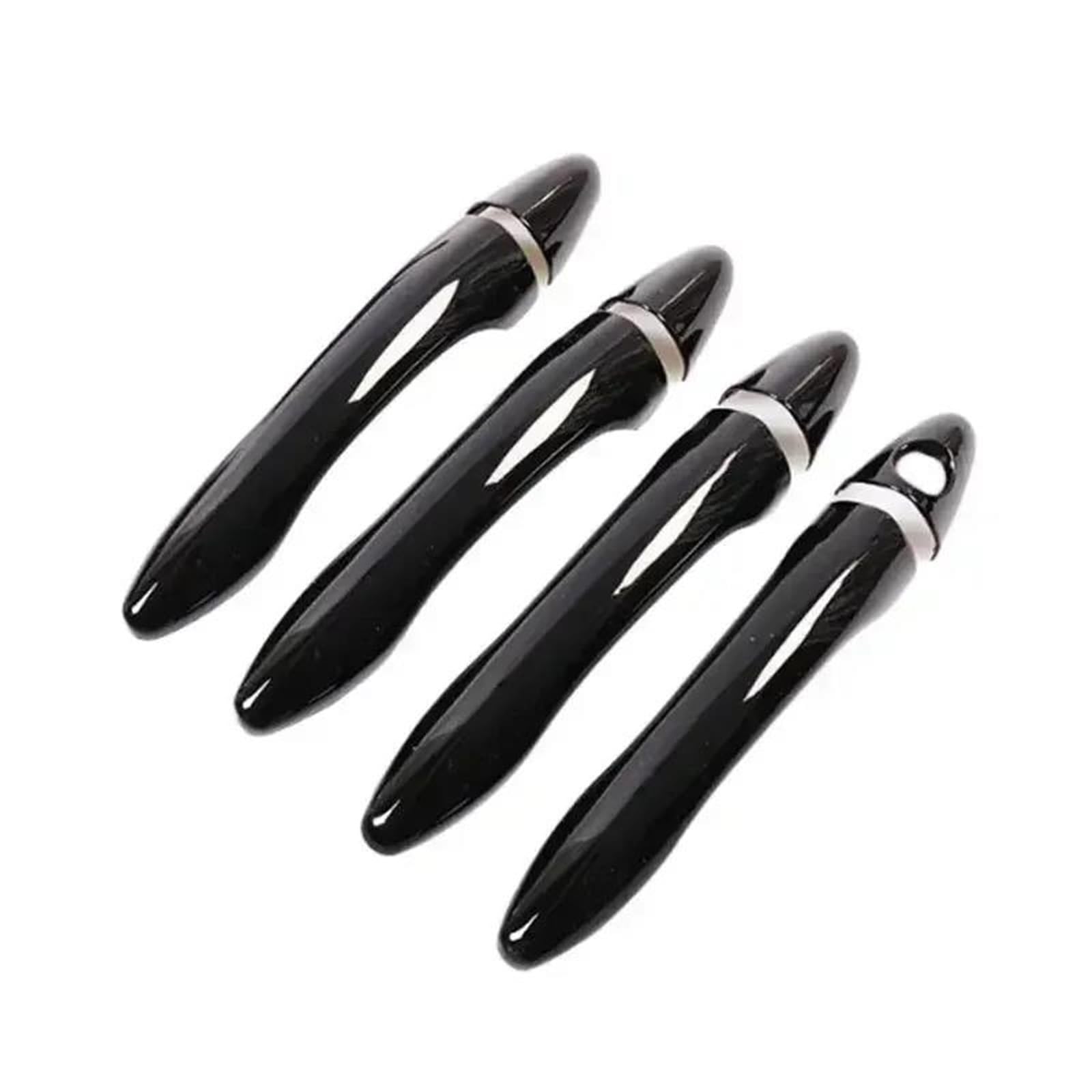 Yytemd Black Car Smart Door Handle Cover Moulding Trim Exterior Accessories For Kia For Optima K5 2011-2015 Chrome(Black)