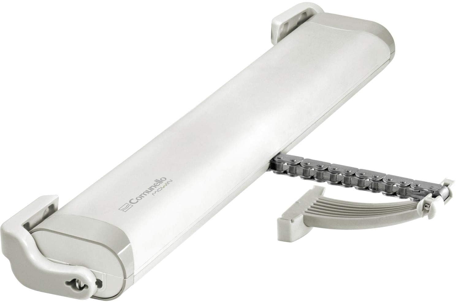 ANDROMEDAGIE LIWIN 250N 230V BLANCO | Actuador de cadena para ventanas | 250N | IP44 | 3 carreras ajustables | Soft Start/Stop | Communello Mowin Window Automation Technology