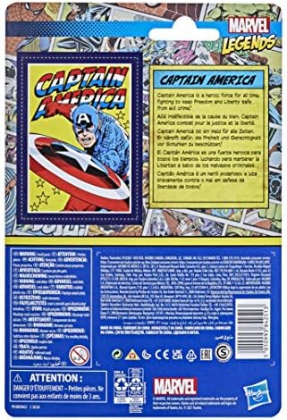Marvel Hasbro Legends Series 3.75-inch Retro 375 Collection Captain America Action Figure Toy