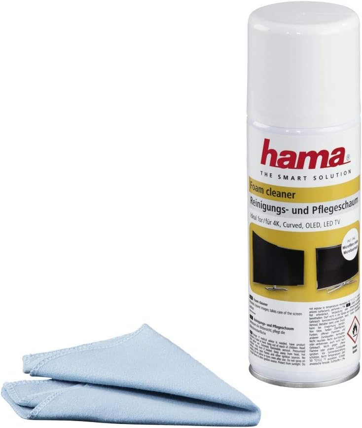 Hama Cleaning and Maintenance Foam 200 ml with Cloth Amazon.co.uk