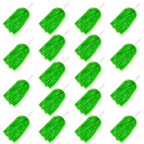 Lista de Pompon para comprar online. 48 18 pompones de animadora de plástico para animadoras para escuadrones deportivos, fiestas de baile, fútbol, baloncesto, deportes, etapa, celebración, espectáculo (verde)