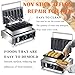 Commercial Corn Dog Waffle Maker,1600W Lolly Stick Waffle Maker,6 Slice Non-Stick,Stainless Steel Corn Hot Dog Waffle Iron with Temp and Time Control, for Restaurant Bakery Snack Bar Family.
