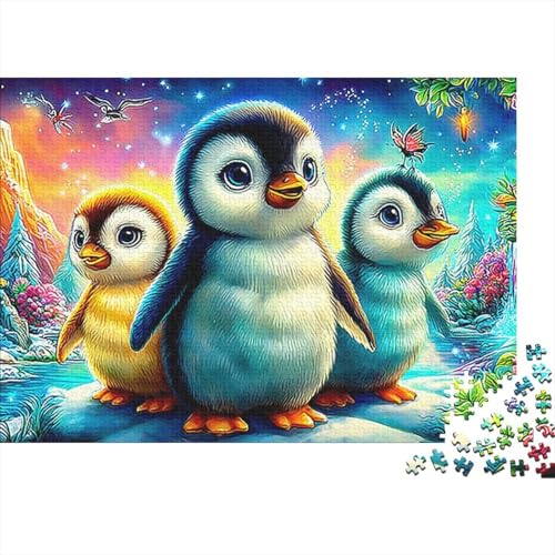 Rompecabezas de 1000 piezas para adultos, pingüinos y magdalenas, juego educativo de mesa en casa