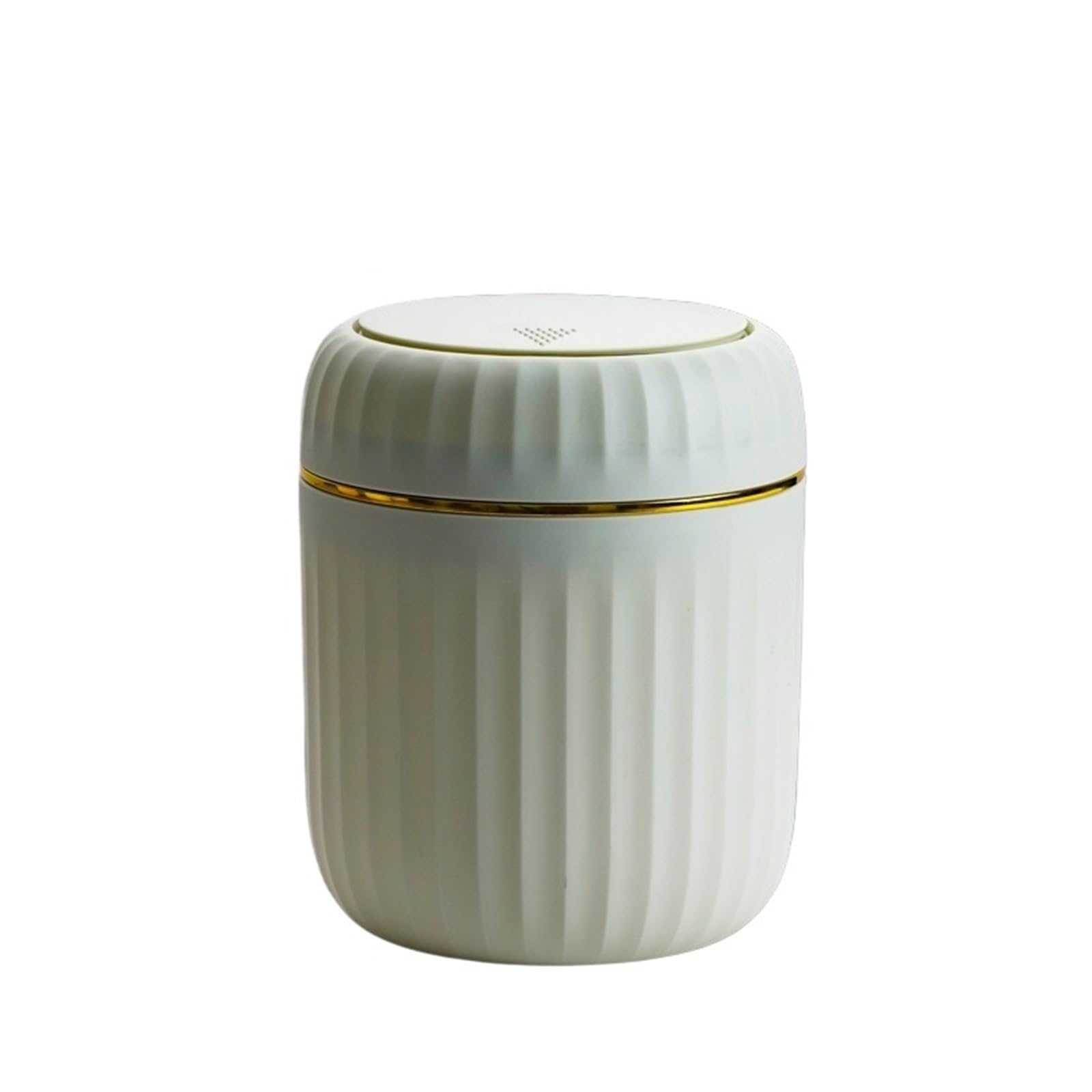 Mini Press Lid Wastebasket, Mini Desk Trash Can Press-type Multicolor 12.5x16cm(Greeen)