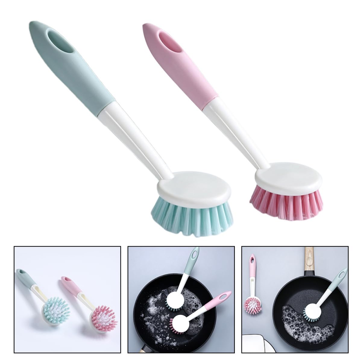 FRCOLOR 6piezas Cepillo De Limpieza De Cocina Multifuncional Herramienta para Fregadero Olla y Aleatorios
