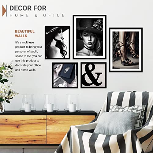 Image of kotart Aesthetic Premium Wall Decor Painting for Wall Decoration - Paintings with Frame for Home Decor - Painting for Bedroom Living Room (Framed, Multicolor) Set of 5