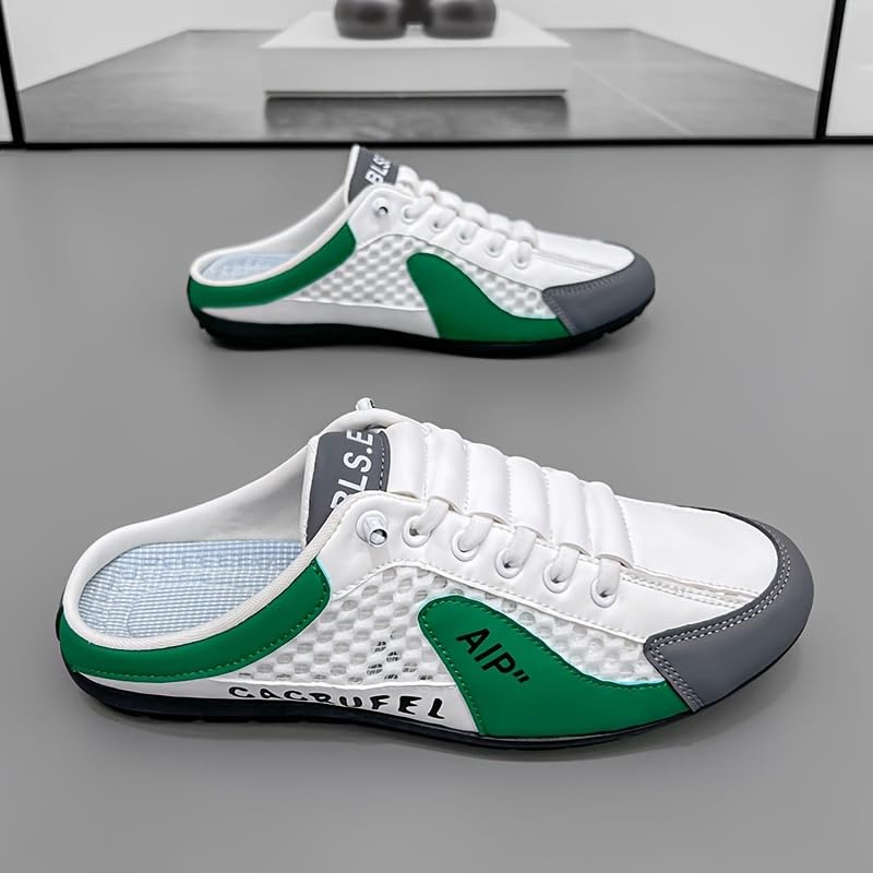 Big Size Men's Comfortable Slippers - Breathable Non-Slip Sports Sandals & Outdoor Walking Fashion Color Block Design2