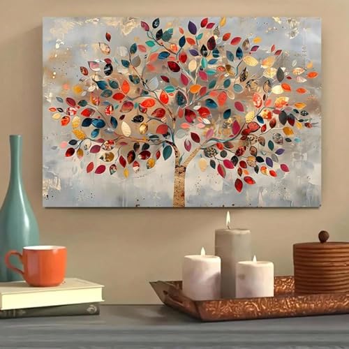 Impression toile arbre de vie décoration murale minimaliste moderne - 5