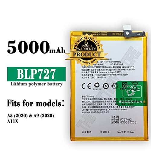 Image of Original BLP727 Battery for Oppo A5-2020 / A9-2020 / CPH1937 / CPH1939 / CPH1931 / CPH1941 / CPH1933 Battery with 6 Month Warranty****(Y0000017)