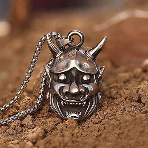 Pendentif tête de mort hypoallergénique en acier pour homme
