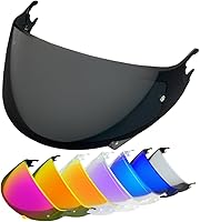 Vista 7 de D Skwal - Visera para casco de cara completa SHARK Skwal/Spartan/D-Skwal 2, apto para casco anti-UV, accesorios de repuesto (transparente)